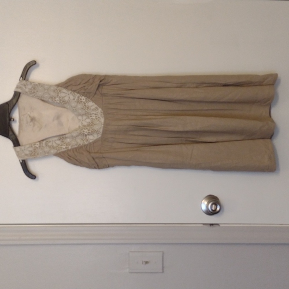 Anthropologie Linen Dress with Pockets size 0
